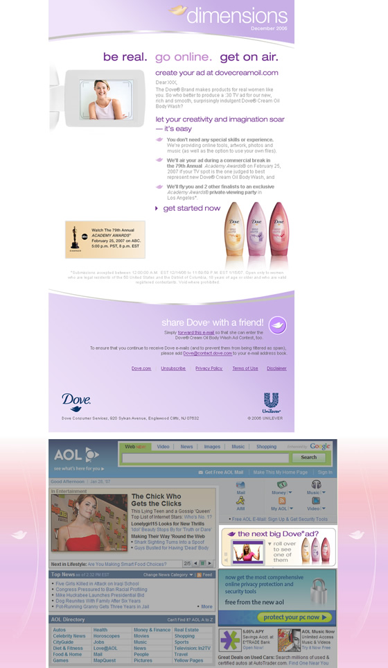 Dove Dimensions newsletter